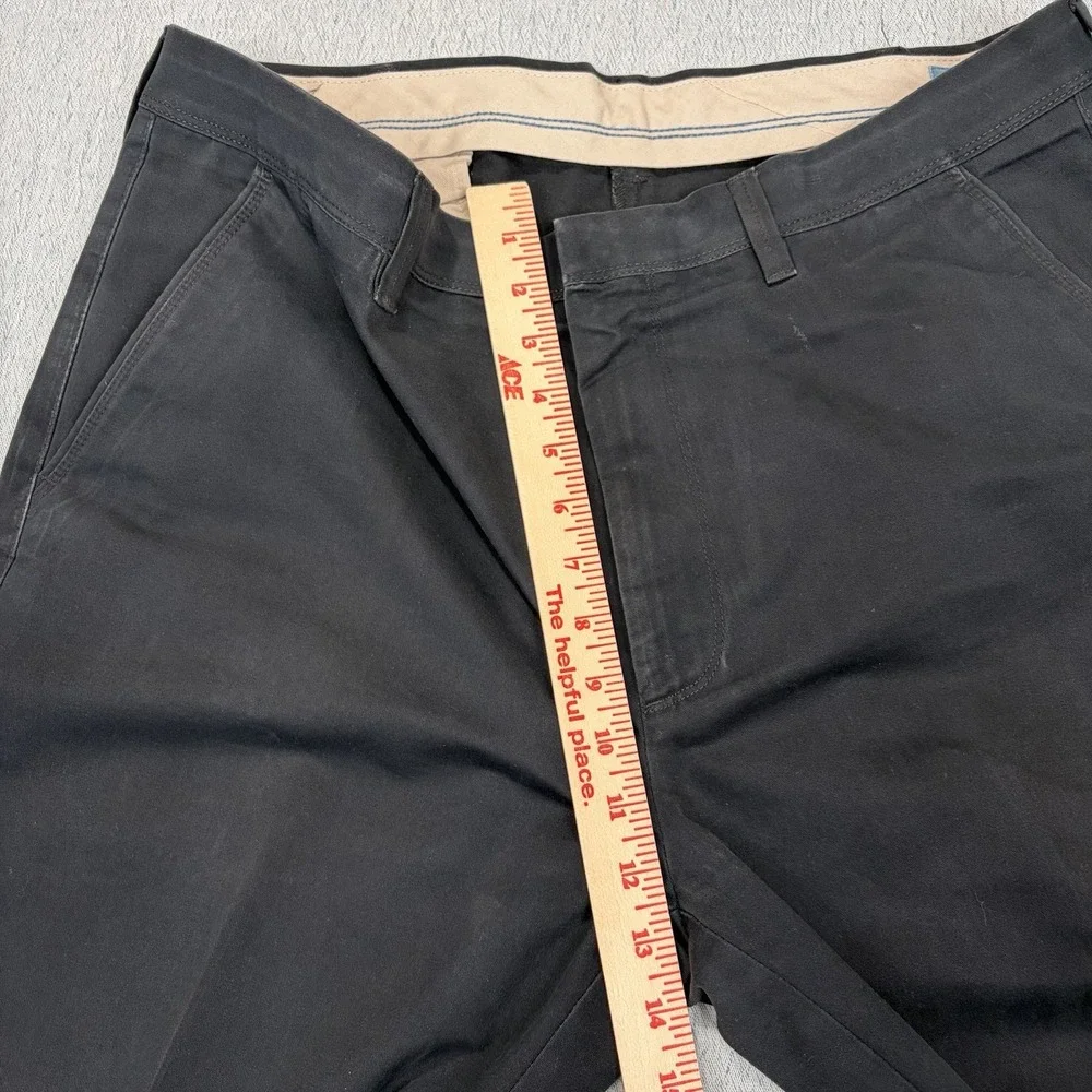 Life Khaki‎ Haggar LK Pants Men's 38x32 Flat Front Straight Leg Pants Black